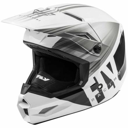 Шлем (кроссовый) FLY RACING KINETIC K220 ECE белый/серый/черный (2020)    XS