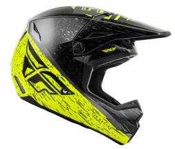 Шлем детский (кроссовый) FLY RACING KINETIC K120 ECE Hi-Vis желтый/серый/черный  YL