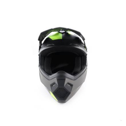 Шлем (кроссовый) Ataki MX801 Strike Hi-Vis желтый/черный матовый  L