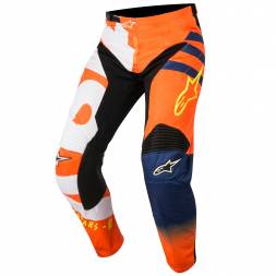 3741417   ALPINESTARS Мотобрюки кроссовые детские YOUTH RACER BRAAP PANT (голубо-оранжевый, 7074, 22