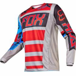 Мотоджерси Fox 180 Falcon Jersey Grey/Red XL (17255-037-XL)