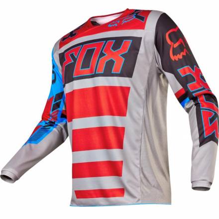 Мотоджерси Fox 180 Falcon Jersey Grey/Red XL (17255-037-XL)