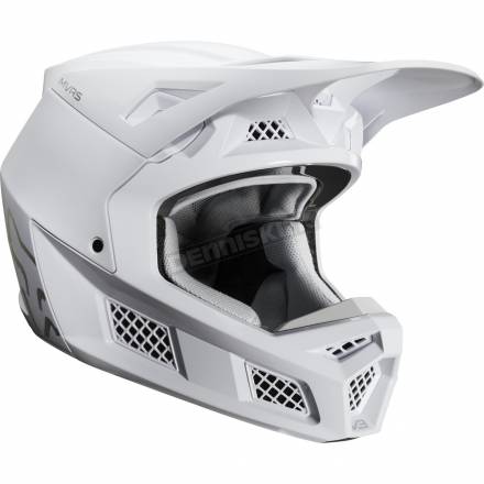 Мотошлем Fox V3 Solids Helmet White/Silver L 59-60cm (23656-548-L)