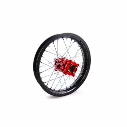 Диск 14&quot;х1,85 в сборе, аллюминевый, ступица CNC красная KAYO
