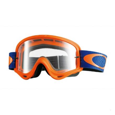 Очки для мотокросса OAKLEY O-Frame Shockwave оранжевые-синие / прозрачная (OO7029-25)