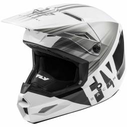 Шлем (кроссовый) FLY RACING KINETIC K220 ECE белый/серый/черный (2020)  M