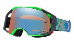 Очки для мотокросса OAKLEY Airbrake Shockwave синие-зеленые / синяя Prizm MX (OO7046-67)