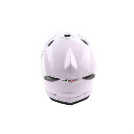 Шлем (кроссовый) Ataki MX801 Solid белый глянцевый    S