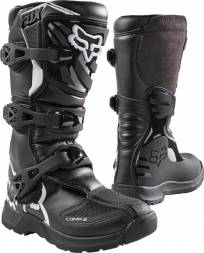 Мотоботы подростковые Fox Comp 3 Youth Boot Black Y4 (18238-001-4)