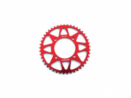 Звезда ведомая аллюминиевая питбайк 420-45T красная  SM-PARTS