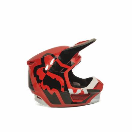 Мотошлем Fox V1 Lux Helmet (Flow Red, S, 2022)