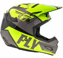 Шлем (кроссовый) FLY RACING ELITE GUILD Hi-Vis желтый/серый/черный  (2018)    XS