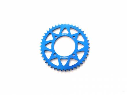 Звезда ведомая аллюминиевая питбайк 428-43T синяя  SM-PARTS