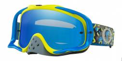 Очки для мотокросса OAKLEY Crowbar Camo синие-желтые / синяя Iridium  (OO7025-74)