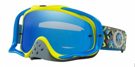 Очки для мотокросса OAKLEY Crowbar Camo синие-желтые / синяя Iridium  (OO7025-74)